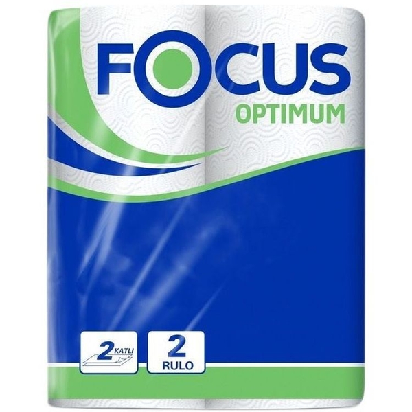 Паперові рушники Focus Optimum двошарові 2 рулони - Pampik