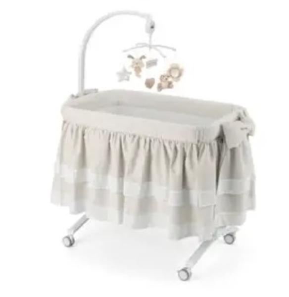 Приставне ліжечко CAM Cullami, з комплектом постільної білизни, бежеве (925/926/T162) - Pampik