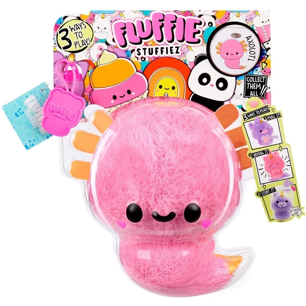 Мягкая игрушка-антистресс Fluffie Stuffiez Пушистый сюрприз Аксолотль (593447-6) - Pampik