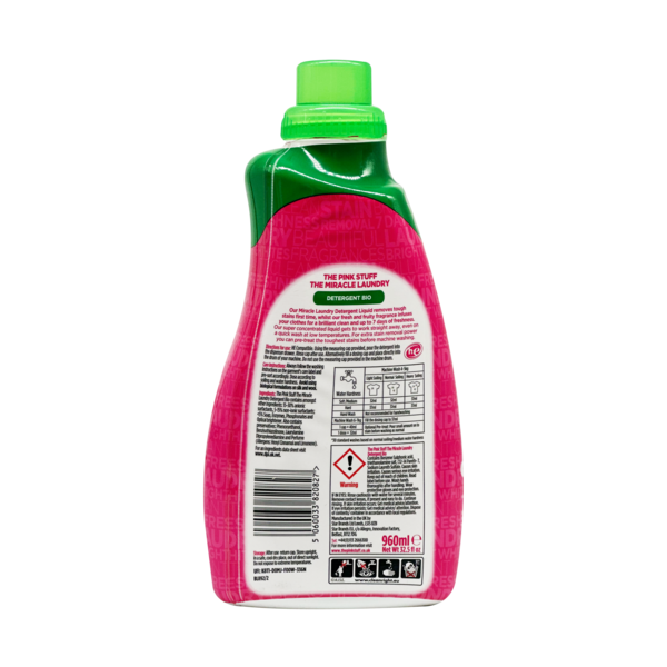 Гель для стирки The Pink Stuff Detergent Bio, 960 мл - Pampik - 2