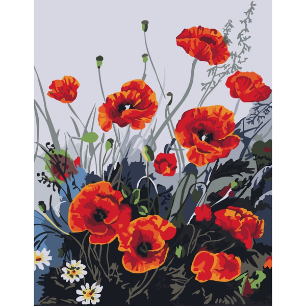 Картина по номерам ArtCraft Красочные маки 40x50 см (13105-AC) - Pampik