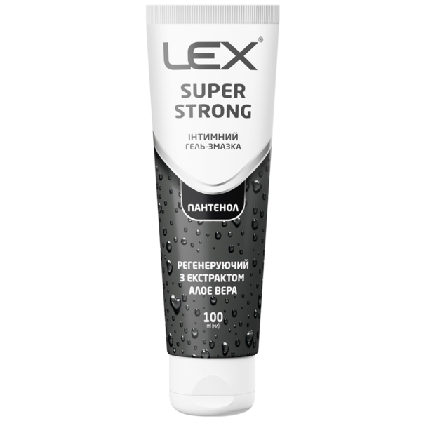 Інтимний гель-змазка Lex Super Strong регенеруючий, з екстрактом Алое Вера, 100 мл - Pampik