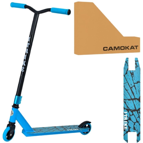 Самокат трюковий iTrike SR 2-066-1-BL блакитний (25654) - Pampik - 2