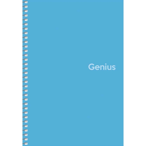 Зошит для записів Genius А5, в клітинку, спіраль, 80 л., блакитний (A5-080-6806K) - Pampik