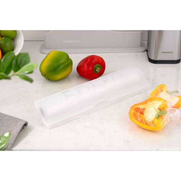 Кухонний диспенсер для харчової плівки та фольги Ardesto Fresh, 90х336х55 мм, прозорий, пластик (AR1336TP) - Pampik - 5