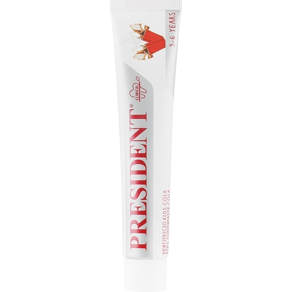 Зубна паста President Toothpaste Kids Cola, 3-6 років, 50 мл - Pampik - 2