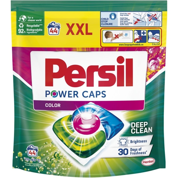 Капсулы для стирки Persil Color Power Caps, 44 шт. - Pampik