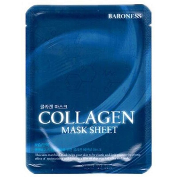 Тканинна маска для обличчя Baroness Collagen Mask Sheet, з колагеном, 25 мл - Pampik