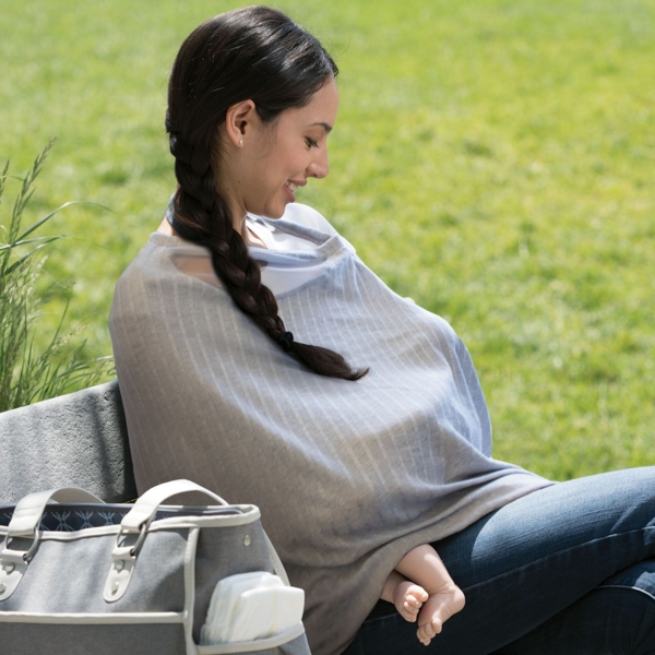 Накидка-шарф для годування Chicco Boppy Infinity, сірий (79968.49) - Pampik - 5