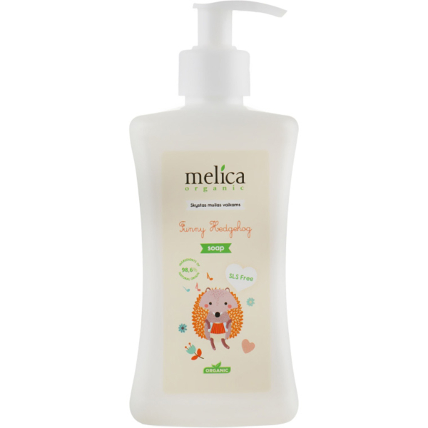 Дитяче рідке мило Melica Organic Funny Hengehog, 300 мл - Pampik