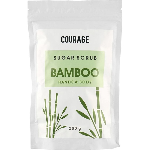Цукровий скраб для рук і тіла Courage Sugar Scrub Bamboo 250 г - Pampik