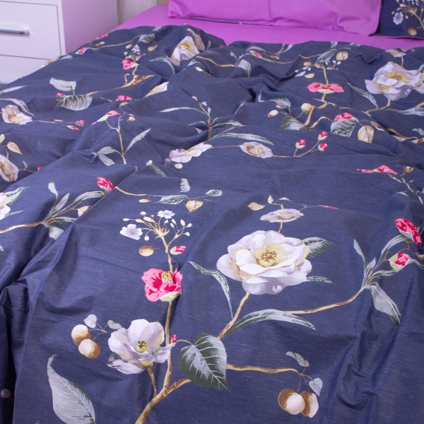 Підковдра на блискавці MirSon Of wind flower 22-1356, сатин, 110х140 см, різнокольорова - Pampik - 3