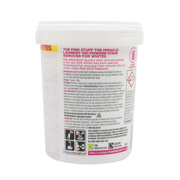 Порошок-пятновыводитель The Pink Stuff для белых вещей, 1 кг - Pampik - 2