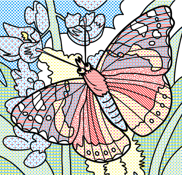 Водяна розмальовка Кристал Бук Метелики, 8 сторінок (F00026444) - Pampik - 2