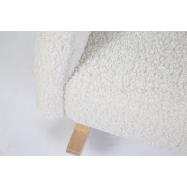 Крісло-гойдалка Childhome Teddy white, білий (RCKTOW) - Pampik - 5