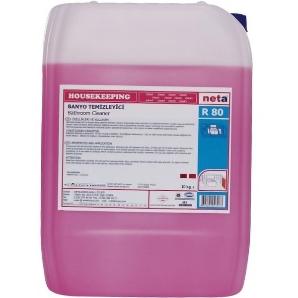 Засіб для видалення нальоту та іржі Neta R 80 для ванної кімнати концентрат 1:4, 5 кг - Pampik