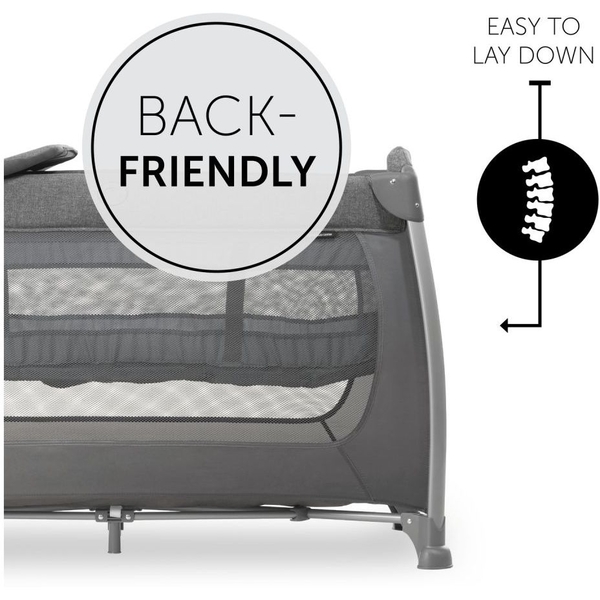 Детский манеж Hauck Play N Relax Melange Charcoal (60009-2) - Pampik - 2