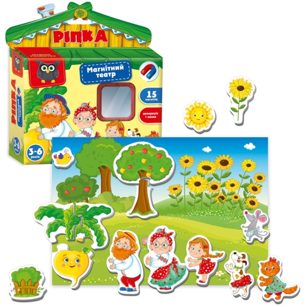 Магнитный театр Vladi Toys Академія розвитку Репка укр. язык (VT3206-29) - Pampik - 2