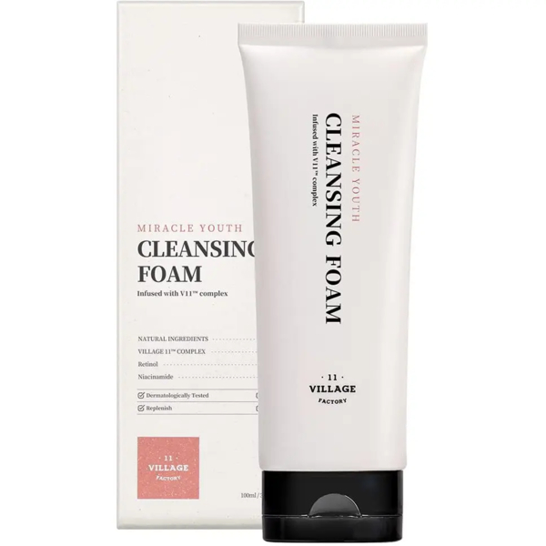Очищающая пенка для лица Village 11 Factory Miracle Youth Cleansing Foam с ретинолом 100 мл - Pampik - 5