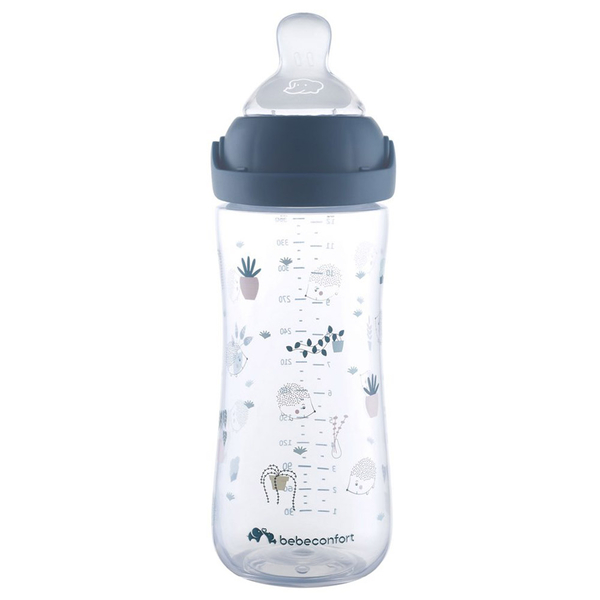 Бутылочка для кормления Bebe Confort Emotion Physio Urban Garden, 360 мл, синяя (3102209170) - Pampik