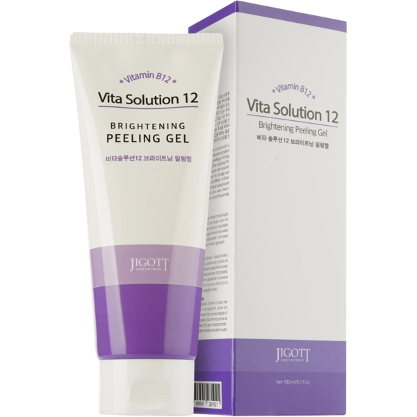 Пілінг-гель Jigott Vita Solution 12 Brightening Peeling Gel Освітлювальний 180 мл - Pampik
