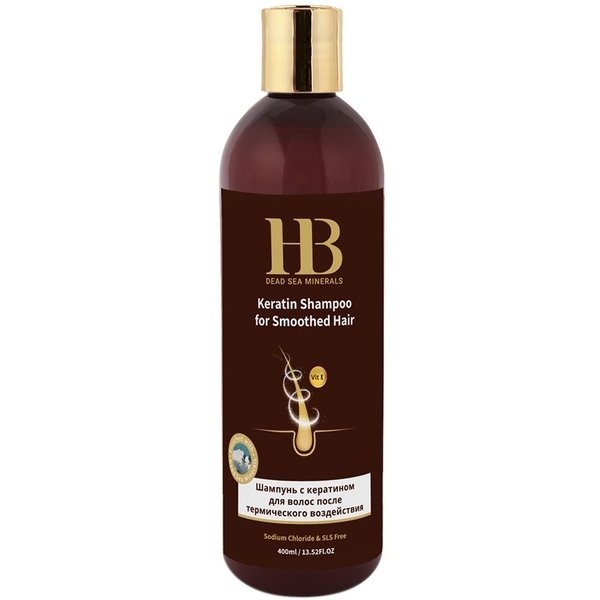 Шампунь для волосся Health&Beauty з кератином, 400 мл - Pampik
