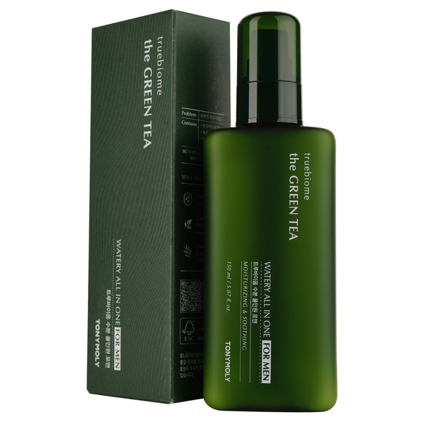 Средство для лица Tony Moly The Green Tea True Biome All In One For Men, с зеленым чаем, 150 мл - Pampik