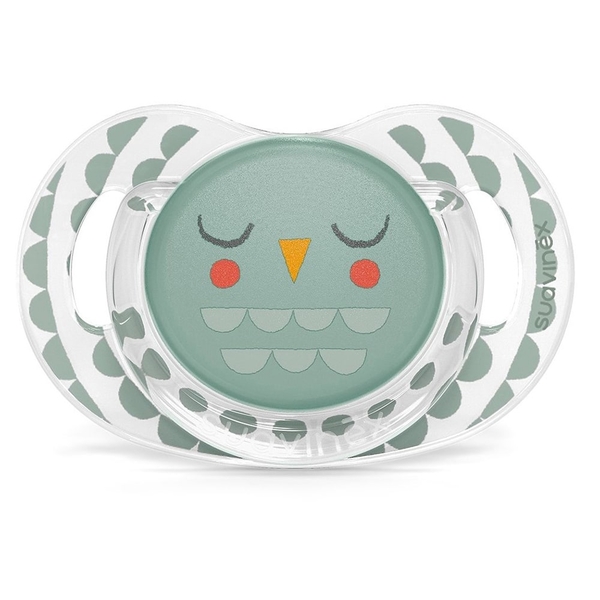 Пустушка фізіологічна Suavinex Bonhomia, 18+ міс., зелена (307816) - Pampik