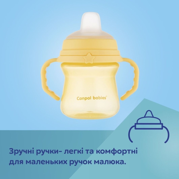Кружка тренувальна Canpol babies First Cup Bonjour Paris, 150 мл, синій (612_blu) - Pampik - 9