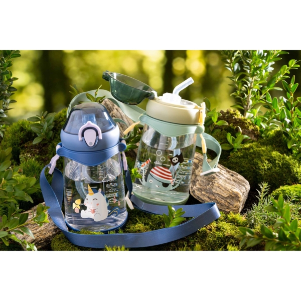 Пляшка для води Ardesto Unicorn, дитяча, 500 мл, синя (AR2250PU) - Pampik - 6