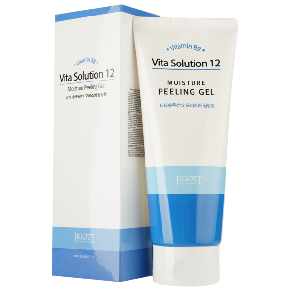 Пілінг-гель для обличчя Jigott Vita Solution 12, зволожуючий, 180 мл - Pampik
