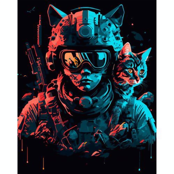 Картина за номерами Santi Кіборг, 40х50 см (954469) - Pampik