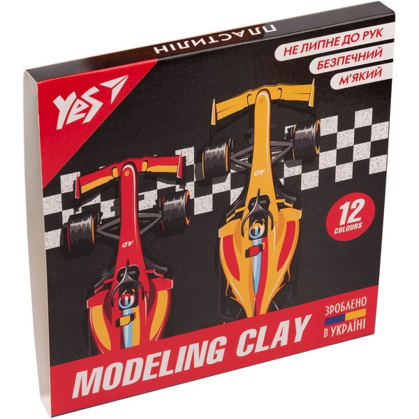 Пластилин Yes Race legend, 12 цветов, 240 г (540599) - Pampik