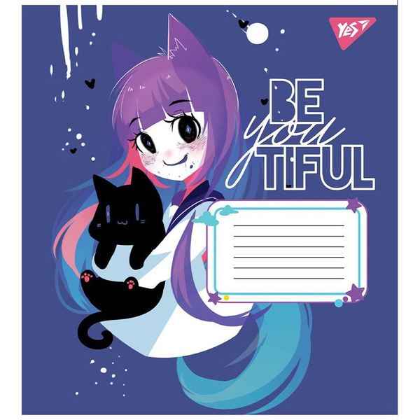 Набір зошитів Yes BeYouTiful, в косу лінію, 12 аркушів, 25 шт. (766557) - Pampik