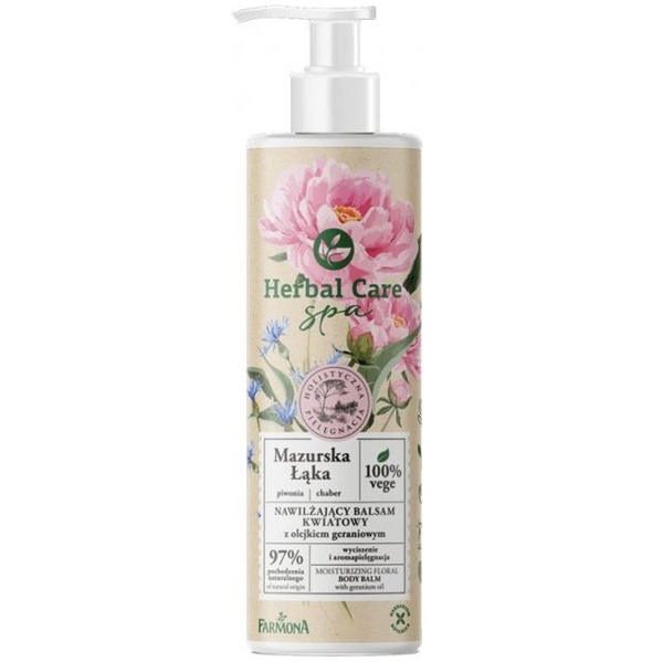 Бальзам для тела Farmona Herbal Care SPA увлажняющий с маслом герани, 400 мл - Pampik