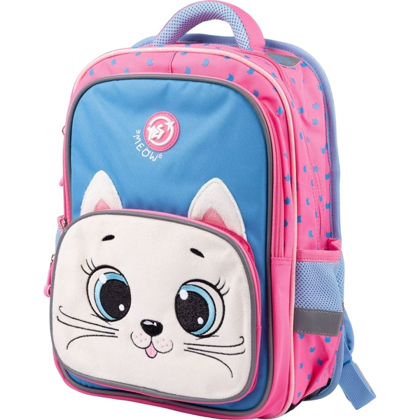 Рюкзак Yes S-72 Cats, бузковий з рожевим (559034) - Pampik