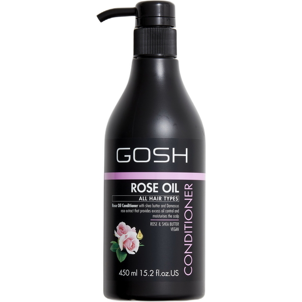 Кондиционер Gosh Rose Oil с розовым маслом для всех типов волос, 450 мл - Pampik