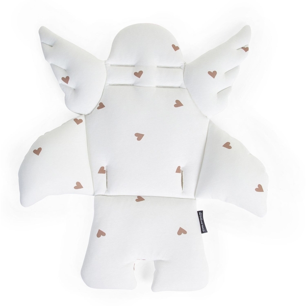 Подушка до стільця для годування Childhome Angel Hearts, білий (CCASCJOH) - Pampik