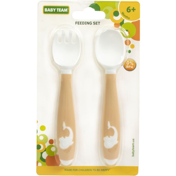 Набір для годування Baby Team, бежевий - Pampik - 3