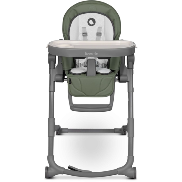 Стільчик для годування Lionelo Cora Plus Green Olive, сіро-оливковий (LO-CORA PLUS GREEN OLIVE) - Pampik - 2
