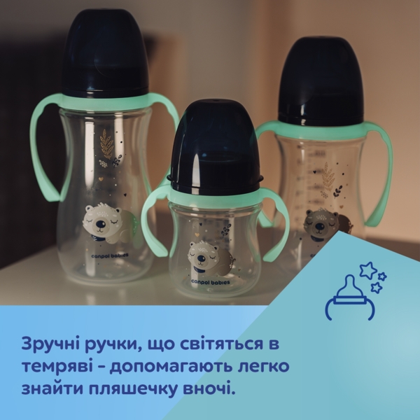 Пляшечка для годування Canpol babies Easystart Sleepy Koala, антиколікова, 240 мл, блакитна (35/237_blu) - Pampik - 10
