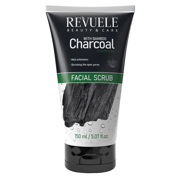 Скраб для обличчя Revuele Bamboo Charcoal з бамбуковим вугіллям, 150 мл - Pampik