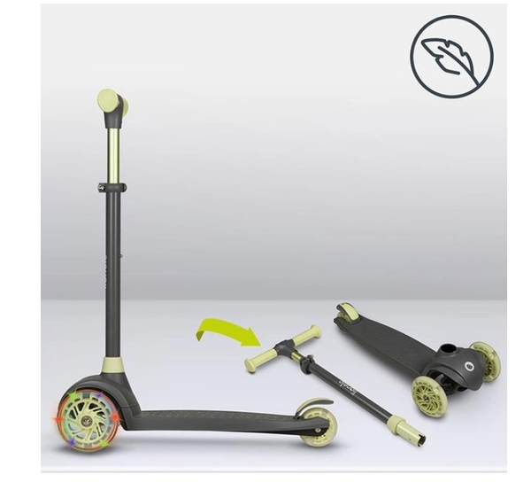 Детский самокат Lionelo Jessy Grey/Green, серый с зеленым (LOE-JESSY GREY GREEN) - Pampik - 8