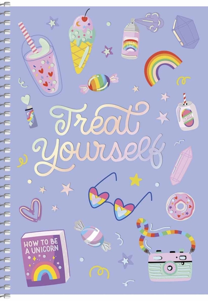 Тетрадь для записей Student А5, в клеточку, спираль, 80 л., Побалуй вкусностями (A5-SC-080-6094K) - Pampik