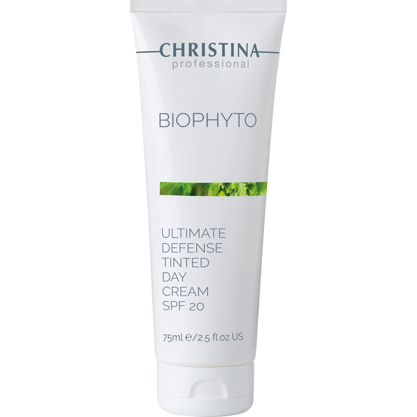 Крем для обличчя денний Christina BioPhyto Ultimate Defense Tinted Day Cream SPF 20 з тоном 75 мл - Pampik