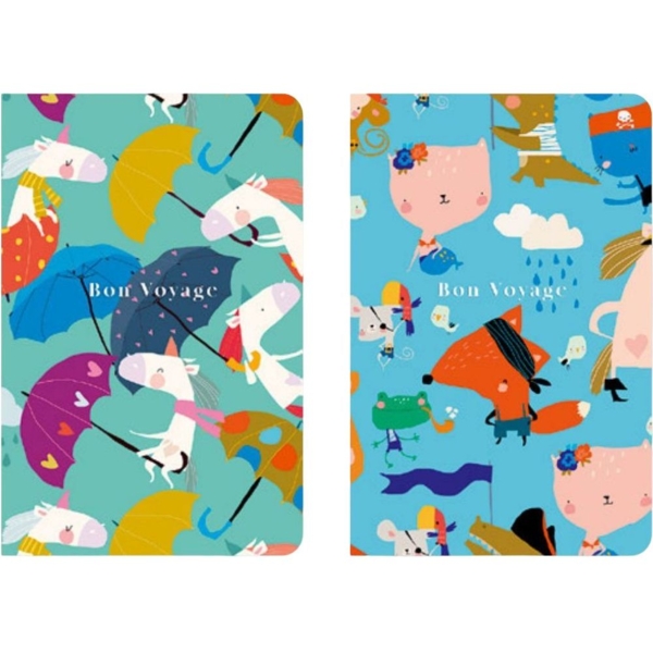 Блокнот для записів MonAmi Звірята, A6, в клітинку, 80 аркушів (A6-IC-080-7018K) - Pampik - 2