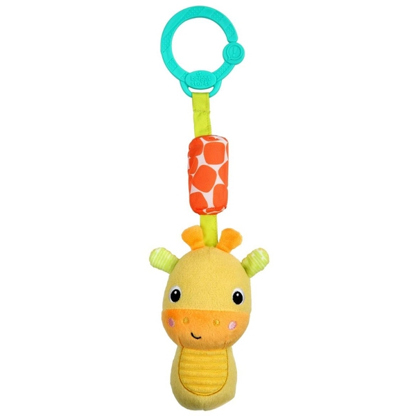 Підвіска-брязкальце Bright Starts Chime Along Friends On-the-Go Toy Giraffe (12342) - Pampik
