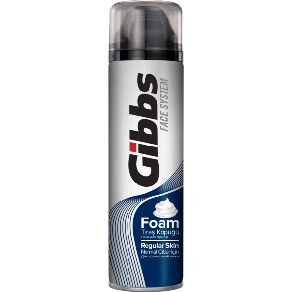 Пена для бритья Gibbs Face System Regular Skin 200 мл - Pampik