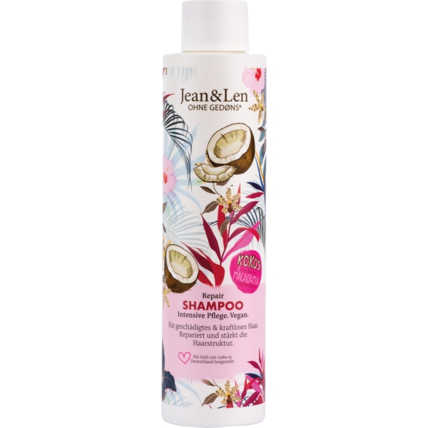 Відновлюючий шампунь Jean & Len Кокосова олія та макадамія, 300 мл - Pampik