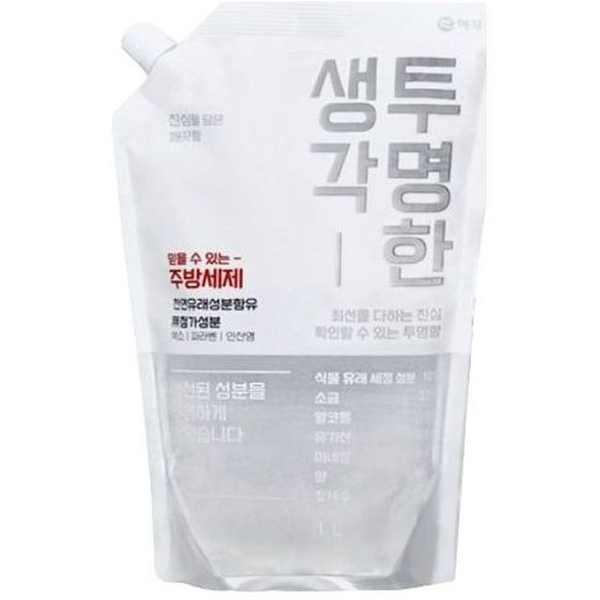 Засіб для миття посуду Aekyung Trio Transparent Thinking Запаска 1 л - Pampik